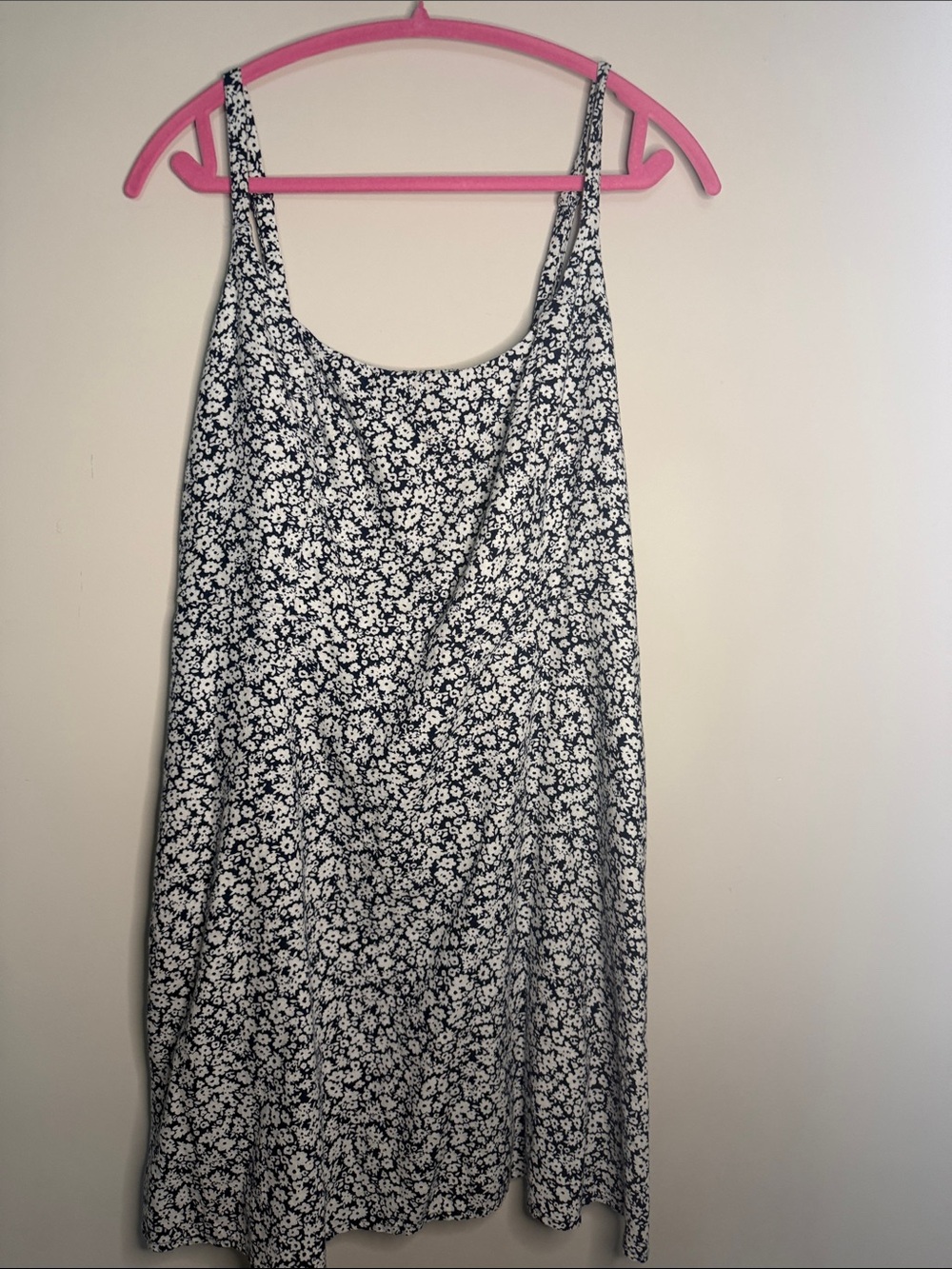NWOT Old Navy Black and White Floral Slip Mini Dress